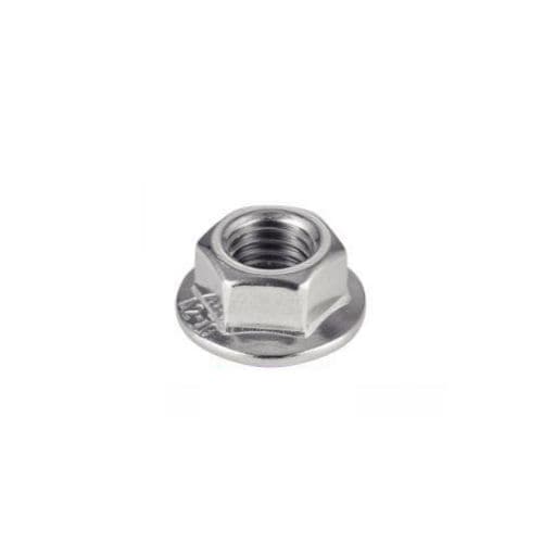 Hexagonal nut - 6118 - MPI-INOX - flange / stainless steel / toothed