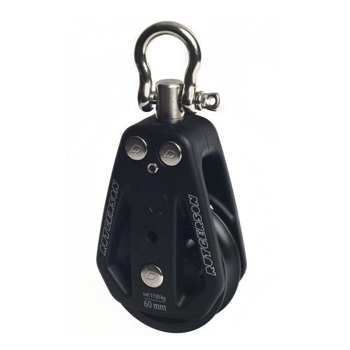 Single block - B300801B - RUTGERSON - swivel / with swivel / plain bearing