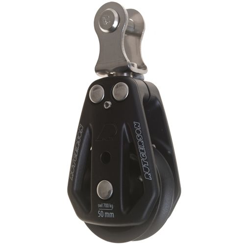 Single block - B300301BF - RUTGERSON - swivel / with toggle / plain bearing
