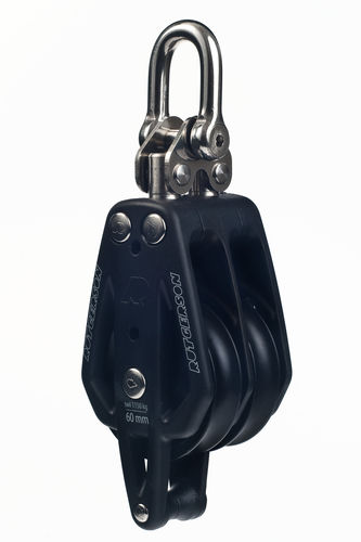 Double block - B300372B - RUTGERSON - swivel / with swivel / with becket