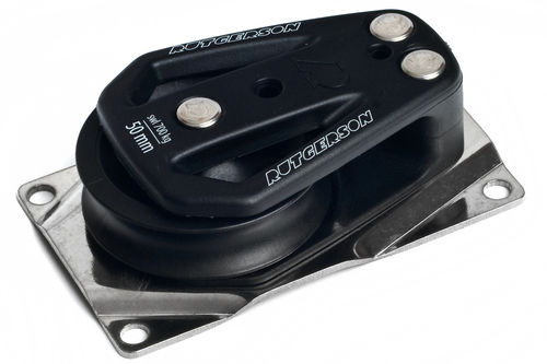 Single block - B300X44B series - RUTGERSON - cheek / flat / base plate