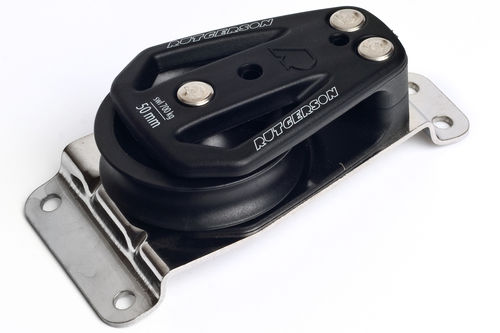 Single block - B300345B	 - RUTGERSON - cheek / flat / base plate