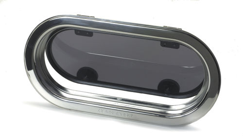 Oval portlight - A1120-200CH - RUTGERSON - for boat / opening / with rounded sides