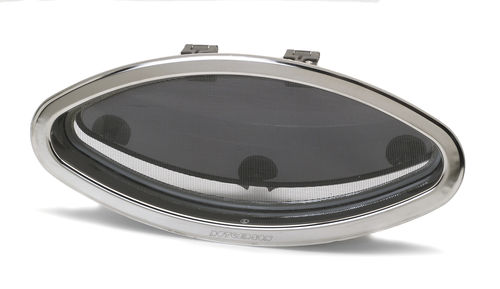 Elliptical portlight - A3330-220CH - RUTGERSON - for boat / opening / with rounded corners