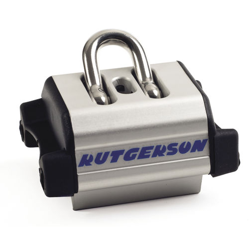 Mainsail sheet car - T610112B  - RUTGERSON - control tangs / ball bearing / with pivoting shackle