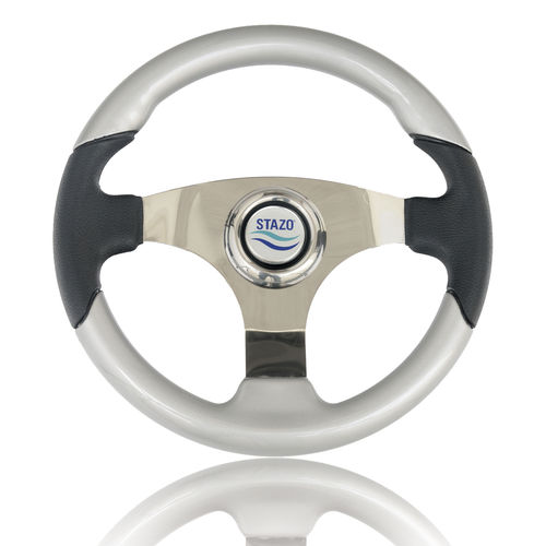 Stainless steel power boat steering wheel - 67BS - Stazo marine equipment bv - racing