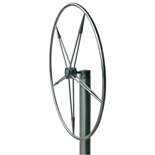 Stainless steel power boat steering wheel - Custom - Stazo marine equipment bv - polyurethane-coated / traditional / design