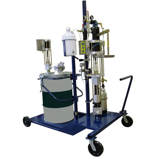 Adhesive spraying machine - UltraMax Barrier Coat - Magnum Venus Products - mobile / for shipyards