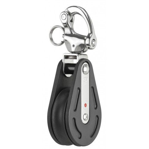 Single block - 3526960255 - SPRENGER - cheek / with swivel snap shackle / ball bearing