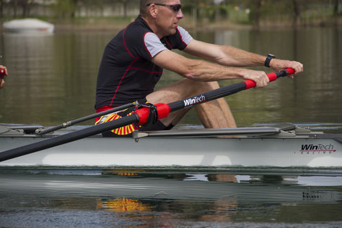 Rowing skiff oar - RDS - Wintech Racing - adjustable / carbon