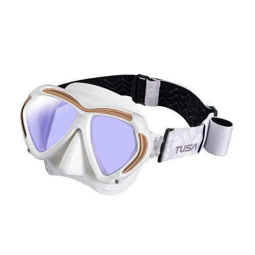 Dual-lens dive mask - M2001SQD - Tusa - UV protection / non-reflective / for professional diving