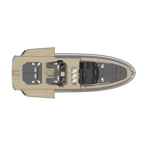 Inboard express cruiser - Hyper 5S - Sacs - triple-engine / soft-top / 18-person max.