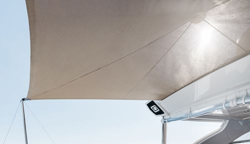 Shade cover marine upholstery fabric - Soltis Perform 92 - Serge Ferrari - PVC