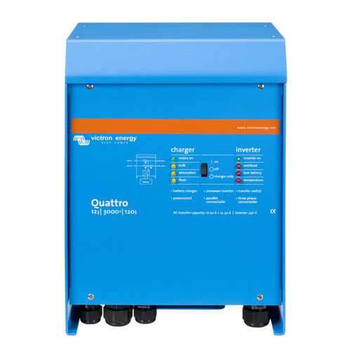 Voltage inverter-charger - Quattro - Victron Energy - AC / AC / marine