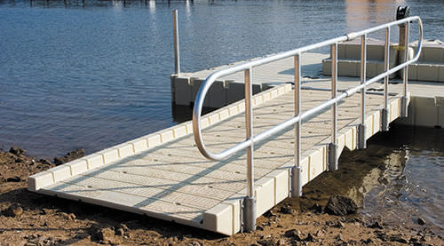 Dock gangway - 404010EZ  - EZ Dock - canoe/kayak / polyethylene / with handrails