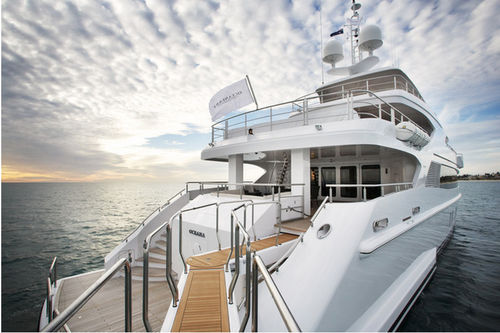 Yacht gangway - SINGLE - Nautical Structures - telescopic / rotating / hydraulic