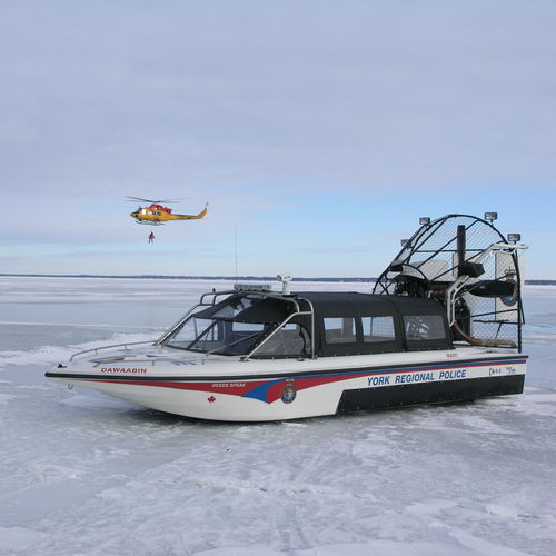 Commercial airboat 24 1000 Island Airboats search and rescue