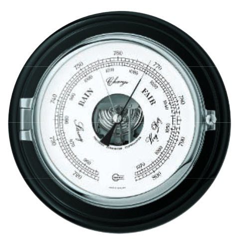 Analog barometer - 1585CR - Barigo - chrome / white