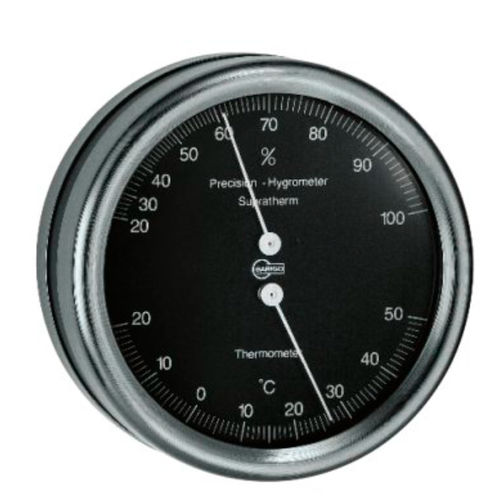 Analog thermometer - 829 - Barigo - hygrometer / stainless steel / °C