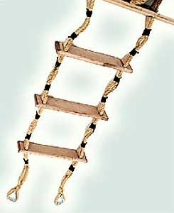 Boat ladder - L0780A - Canepa & Campi - foldable / emergency / wooden