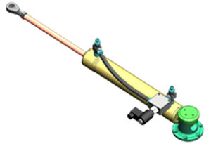 Boat actuator - Cariboni - double-acting / hydraulic system / custom