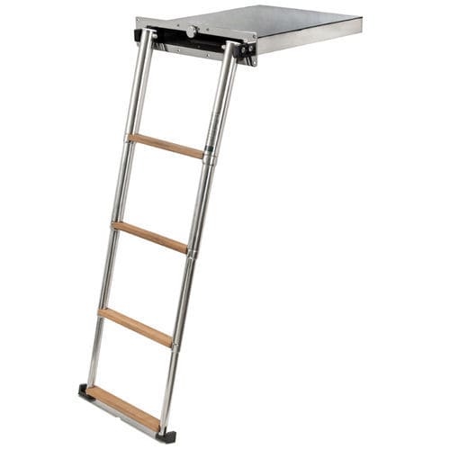 Boat ladder - 1002-004L - DOUGLAS MARINE - retractable / telescopic / swim