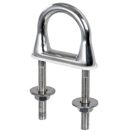 Fixed pad eye - 015-02LX - DOUGLAS MARINE - U-shaped / for sailboats / for boat