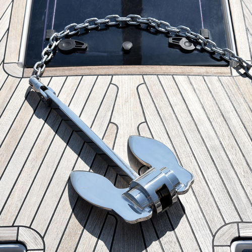 Hall type anchor - 010-10 - DOUGLAS MARINE - for boat / stainless steel