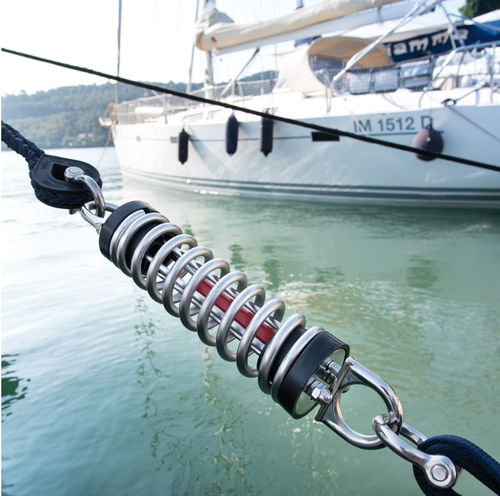 Boat Deck Rope Spring Boat Shock Absorber Spring - 6x300mm Boat Dock Line Shock Absorber For ...