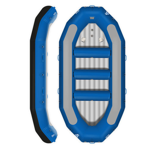 9-person raft - RAPTOR 410 BLEU  - AQUADESIGN - white-water