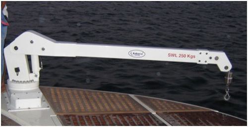 Ship crane - Basic - Ezberci Marine - telescopic / boom