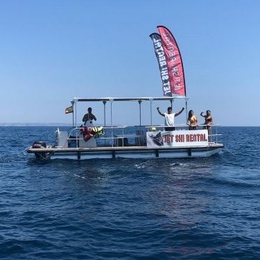 Outboard pontoon boat - M800 - MOGGARO ALUMINIUM YACHTS - ski / sport / aluminum