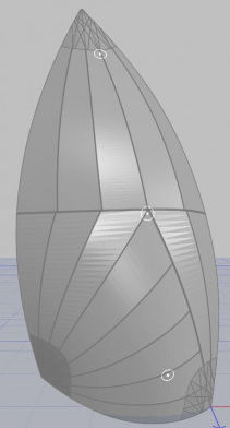 Asymmetric spinnaker - 2091 - NENUPHAR - for racing multihulls / Hobie Cat 16