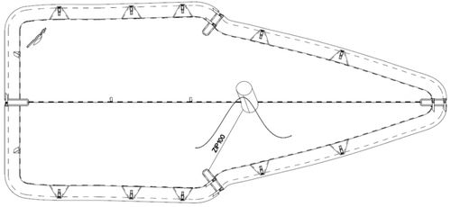 Sailing dinghy protective cover - 20284 - NENUPHAR - PVC / 49er