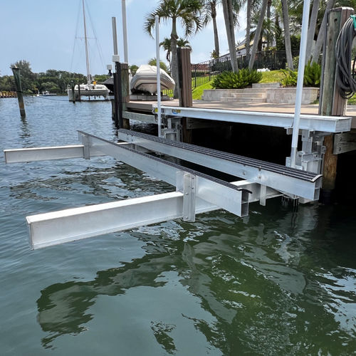 Boat lift - Golden Boat Lifts & Marine Systems - dock-mounted / aluminum