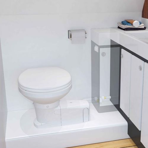 Marine toilet - Sanimarin Maxlite+S - SFA - electric / with macerator / compact