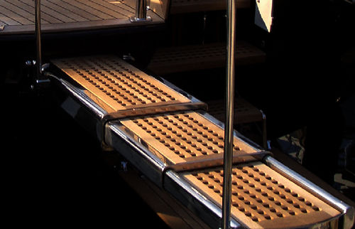 Boat gangway - 1003 series - Opacmare - for yachts / telescopic / retractable