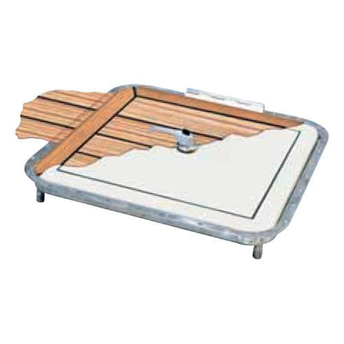 Boat deck hatch - 2420 Series - Opacmare - for yachts / square / opening
