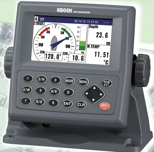 GPS multi-purpose instrument - KRD-10 - Koden electronics - for ships / color / fixed