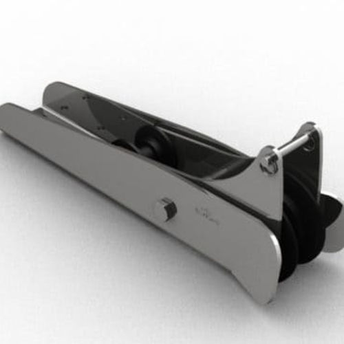 Pivoting bow roller - 2003  - Nautinox - stainless steel