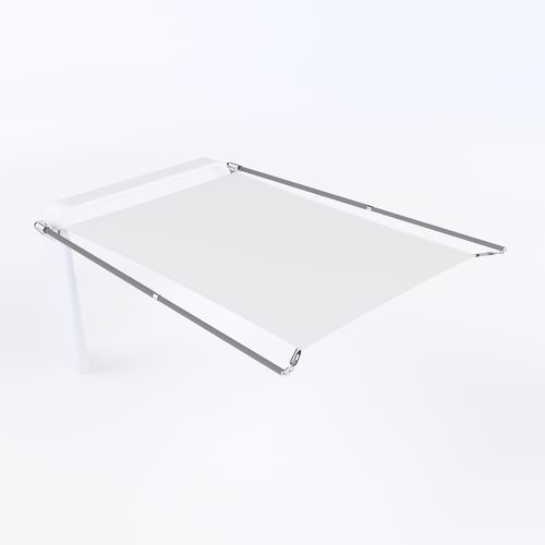 Yacht sun awning - 1952 - Nautinox - boat / stainless steel frame / white