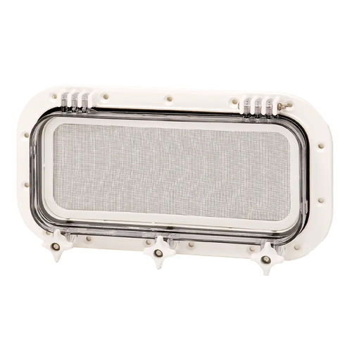 Rectangular portlight - GRAY  - Pompanette - oval / elliptical / for boat