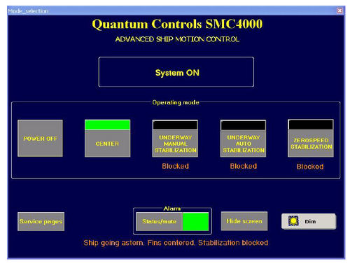 Electronic yacht stabilizer control system - SMC4000 - Quantum Marine Engineering