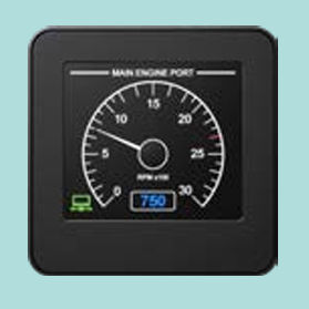 Ship screen - Commander Vision 350 - Radio Zeeland DMP - multi-function / 3.5" / touch screen