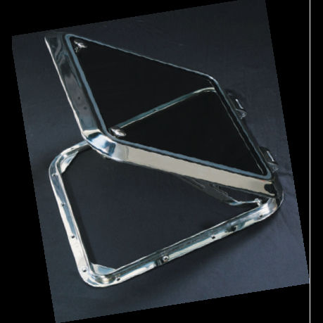 Boat deck hatch - H6531 Series - Hood Yacht Systems - square / opening / stainless steel