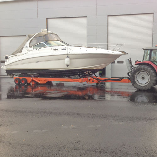 Heavy-duty handling trailer - HBC25L - ROODBERG - launching / for boat / for shipyards