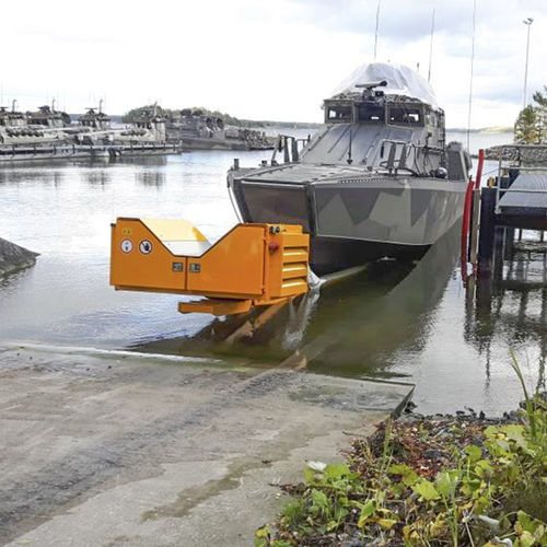 Heavyduty handling trailer HBC40MS Roodberg launching / for