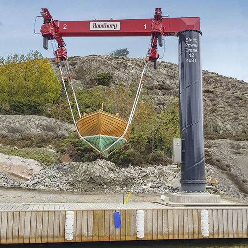 Shipyard crane - SPC 12-4E - ROODBERG - for marinas / jib crane / boat handling