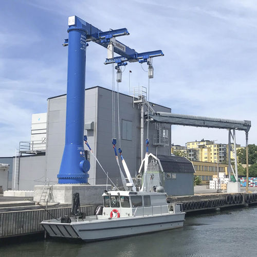 Shipyard crane - SPC 40-4E - ROODBERG - for marinas / boom / jib crane