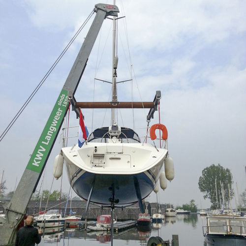 Marina crane - YCR 20 - ROODBERG - for yacht / boom / pivoting jib
